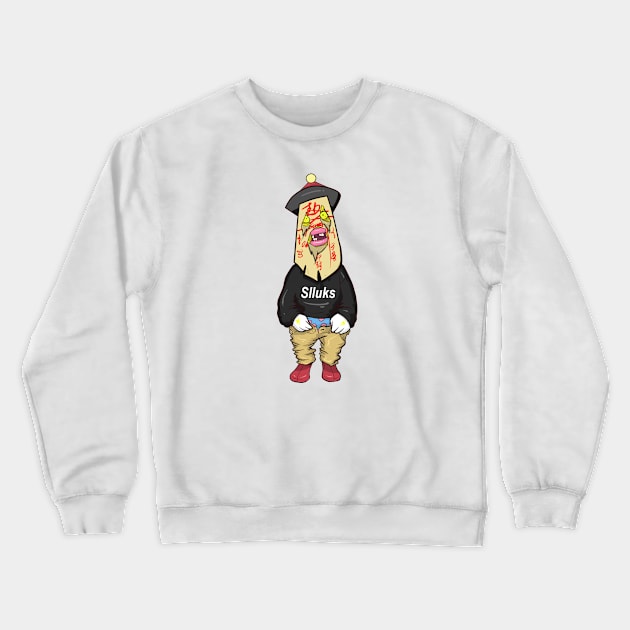 Dope hanged ghost character illustration Crewneck Sweatshirt by slluks_shop